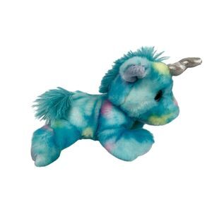 AURORA Plush Unicorn Rainbow Blue Teal Stuffed Animal Toy Soft Cute Fantasy